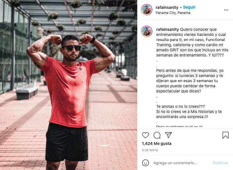 Top influencers panamá fitness